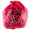 HDPE红色印刷八折垃圾袋，医疗垃圾袋，有手指位，700*900*0.020mm